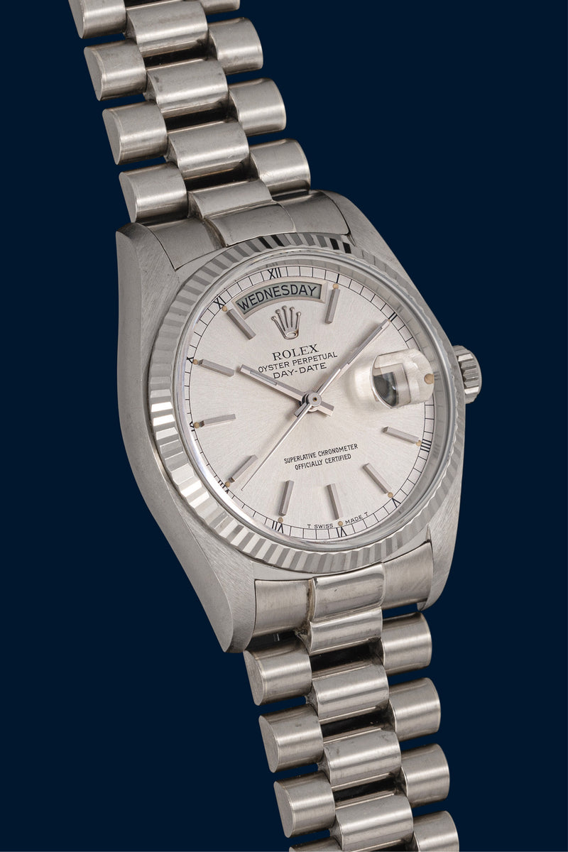 Day-Date Ref. 1803 White Gold Silver Dial